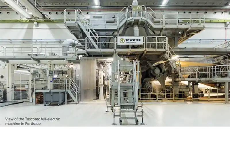 View of the Toscotec full-eletric machine in Fortissue.